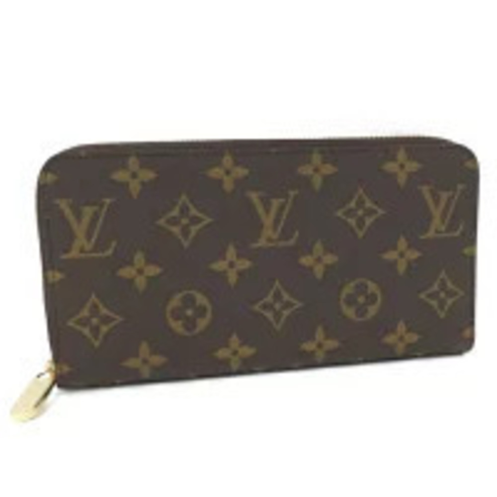 LOUIS VUITTON Round Zipper Long Wallet Zippy Monogram Rose Pink Ballerine